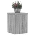 vidaXL Stojany na rastliny 2 ks sivé sonoma 15x15x20 cm kompoz. drevo