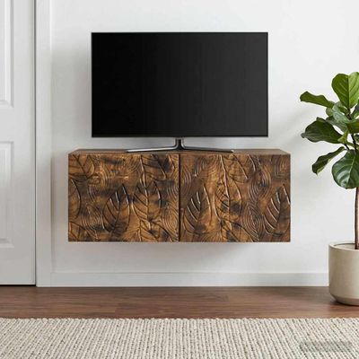 vidaXL Nástenná TV skrinka 59,5 x 41 x 30 cm Dymový dub