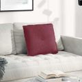 vidaXL Poduška na chrbát Víno červené 50 x 19 x 45 cm látka