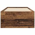 vidaXL Rám postele so skladom Staré drevo 80 x 200 cm Kompozitné drevo