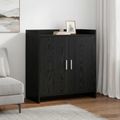 vidaXL Servírovacia skriňa Čierny dub 72 x 36 x 80 cm Kompozitné drevo