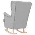 vidaXL Hojdacie kreslo Cloud Grey 74x90x102 cm Látka