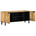 VidaXL TV skrinka Hnedá 105x33x46 cm Masívne drevo Mango
