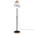vidaXL Podlahová lampa 25 W biela 30x30x100-150 cm E27