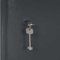 vidaXL Mechanický trezor tmavosivý 35x31x50 cm oceľový