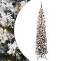 vidaXL Umelý vianočný stromček Zelená 240 cm PVC, oceľ a plast