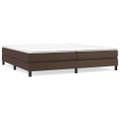 vidaXL Boxspring posteľ s matracom hnedá 200x200 cm umelá koža