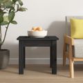 vidaXL Konferenčný stolík čierny 35x35x30 cm borovicový masív