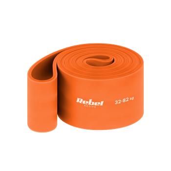Latexová posilovací guma REBEL RBA-3000-7 Power Band PL-7 32-82 kg Oranžová