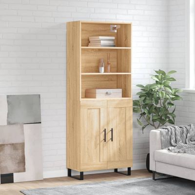 vidaXL Vysoká skrinka dub sonoma 69,5x34x180 cm spracované drevo