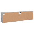 vidaXL TV nástenné skrinky s LED svetlami 2 ks betón. sivé 80x30x40 cm