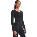 Dámske tričko Train Seamless LS Black - Under Armour, veľkosť M, veľkosť oblečenia M