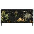 vidaXL TV skrinka RHENEN 102 x 33 x 51 cm Čierny dub Kompozitné drevo