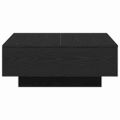 vidaXL Konferenčný stolík Čierny dub 80 x 80 x 31 cm