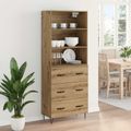 vidaXL Highboard 2 ks Remeselný dub 69,5 x 34 x 180 cm