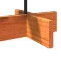 vidaXL Drevený vianočný stromček voskovohnedý 60 cm masívna borovica