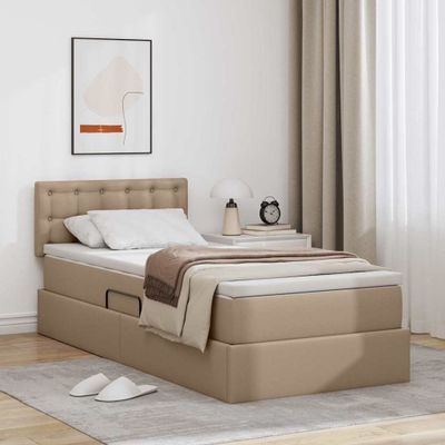vidaXL Postel s úložným prostorem a matrací Kapsulín 90 x 200 cm