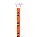 vidaXL Lodné lano oranžové 14 mm 100 m polypropylén