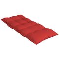 vidaXL Podušky na stoličky s vysokým operadlom 6 ks červené látka