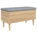 vidaXL Úložná lavička dub sonoma 82x42x46 cm kompozitné drevo