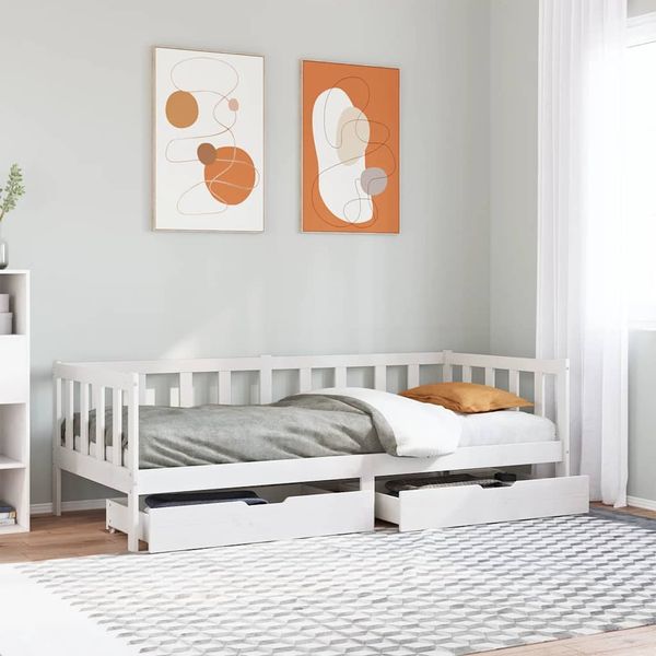 vidaXL Denná posteľ zásuvky 80x200 cm masívna borovica