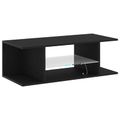 vidaXL TV skrinka 90 x 39 x 30 cm Čierny dub Kompozitné drevo