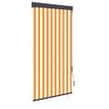vidaXL Vonkajšia zatemňovacia roleta 100x250 cm biela a oranžová