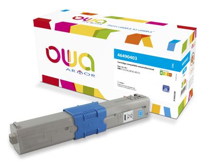 OWA Armor toner kompatibilný s OKI 46490403, 1500st, modrá/cyan