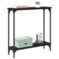 vidaXL Konzolový stôl Čierny dub 75 x 22,5 x 75 cm Kompozitné drevo