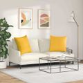 vidaXL Vankúše na pohovku 2 pcs Svetložltá 80 x 80 cm