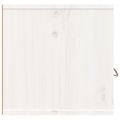 vidaXL Nástenné skrinky 2 ks biele 60x30x30 cm masívna borovica