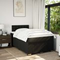 vidaXL Boxspring posteľ s matracom čierna 120x190 cm látka