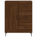 vidaXL Vysoká skrinka hnedý dub 69,5x34x180 cm spracované drevo