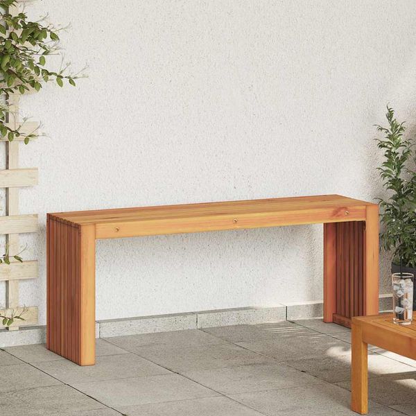 vidaXL lavička Prírodný olej 110 x 30 x 45 cm Husté teakové drevo