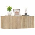 vidaXL TV skrinky 2 ks dub sonoma 80x30x30cm kompozitné drevo