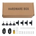 vidaXL Strieška Bimini so 4 oblúkmi, biela 243x196x137 cm