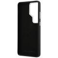 Puzdro Karl Lagerfeld so zrnitou štruktúrou Signature Metal Resin Logo pre Samsung Galaxy S26 Ultra čierne
