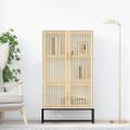 vidaXL Vysoká skrinka biela 70x35x125 cm kompozitné drevo