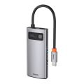 Rozbočovač 4v1 Baseus Metal Gleam Series, USB-C na USB 3.0 + USB 2.0 + HDMI + USB-C PD
