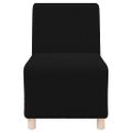 vidaXL Bezrúčková modulárna sofa jednotka 2 ks Čierna