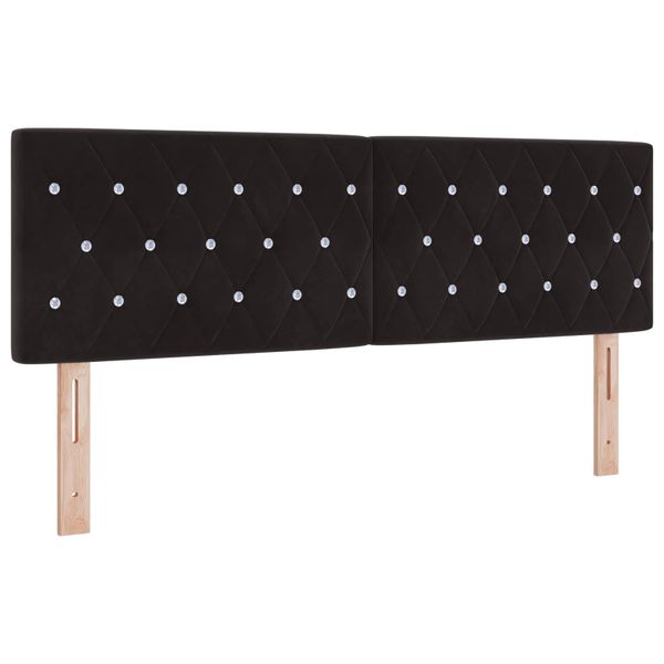 vidaXL Zadné čelo Čierny 160 cm Zamat