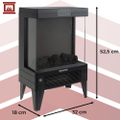 Elektrický ohrievač Embego Kaminer 26400 krb s efektom plameňa a diaľkovým ovládaním