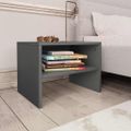 vidaXL Nočné stolíky 2 ks sivé 40x30x30 cm drevotrieska