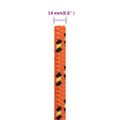 vidaXL Lodné lano oranžové 14 mm 25 m polypropylén