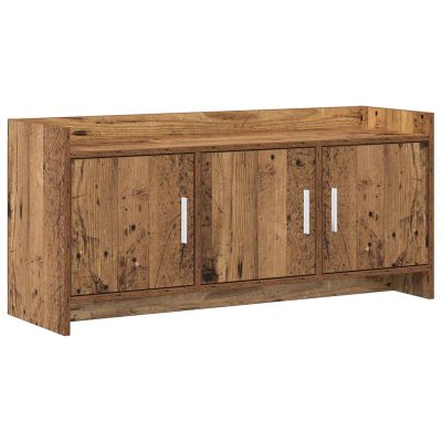 vidaXL TV skrinka 102 x 33 x 47 cm Staré drevo Kompozitné drevo