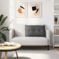 vidaXL Poduška na chrbát Tmavosivá 80 x 50 cm Kordúrová tkanina