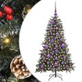 vidaXL Umelý vianočný stromček Zelená 120 cm PVC, plast a oceľ