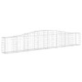vidaXL Oblúkový gabionový kôš 3 ks 400x30x60/80 cm pozinkované železo