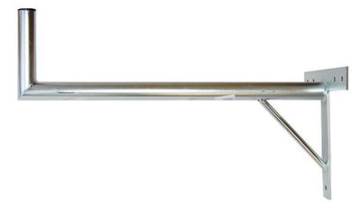 Anténny držiak 100 na stenu so vzperou priemer 42mm výška 16cm žiar.