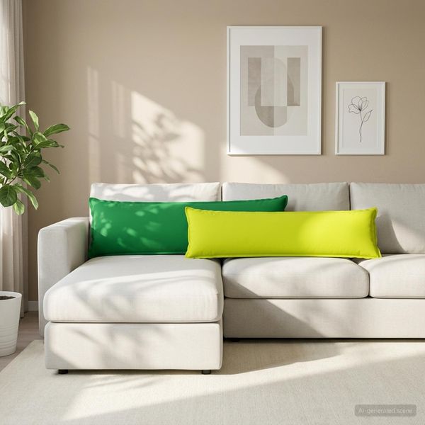 vidaXL Poťah na podložku 2 ks HOUTEN Žiarivá zelená 40 x 145 cm